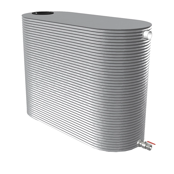 Kingspan 5000 Litre Slimline Water Tank in Basalt Colorbond