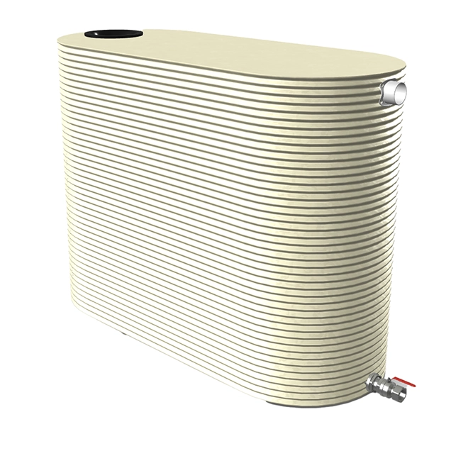 Kingspan 5000 Litre Slimline Water Tank in Evening Haze Colorbond
